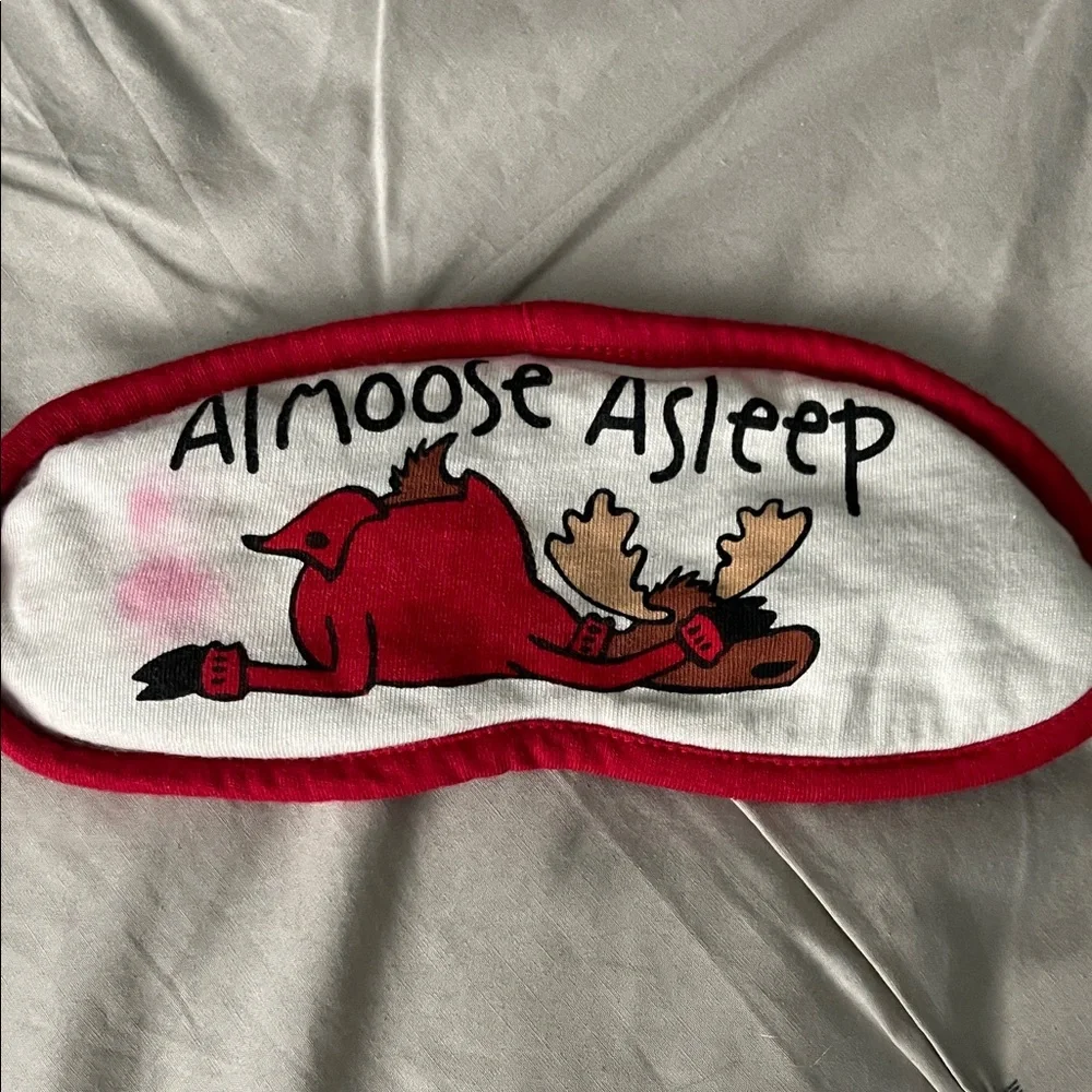 Sleep Mask with Moose Design